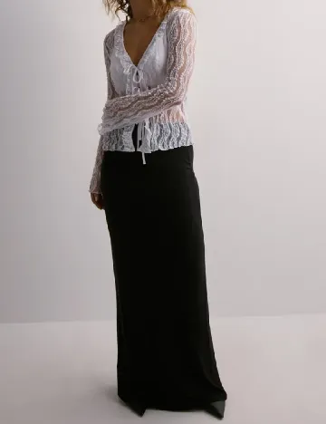 Bluza Pieces, alb Alb