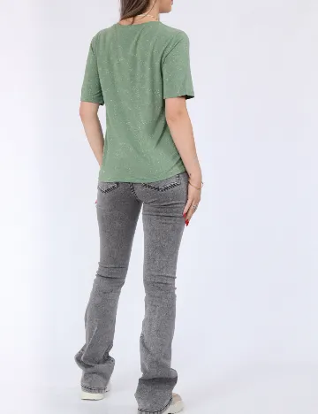 Tricou Pieces, verde