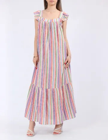 Rochie scurta Pieces, mix culori