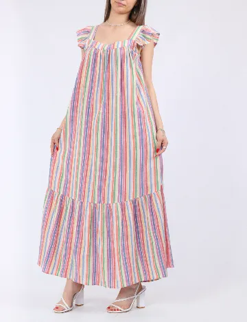 Rochie scurta Pieces, mix culori