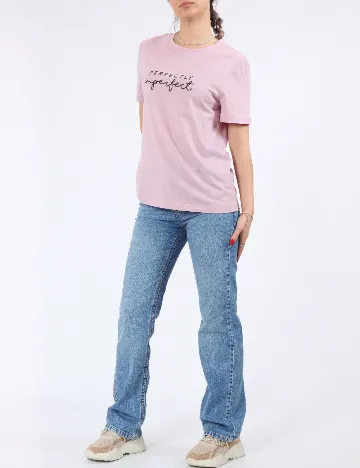 Tricou Pieces, roz
