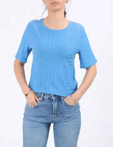 Tricou Pieces, albastru