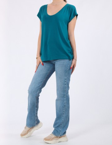 Tricou Pieces, albastru