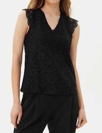 Bluza Pieces, negru Negru