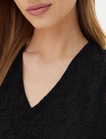 Bluza Pieces, negru Negru