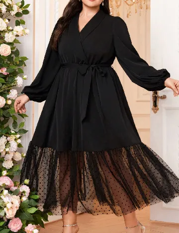 Rochie medie SHEIN CURVE, negru