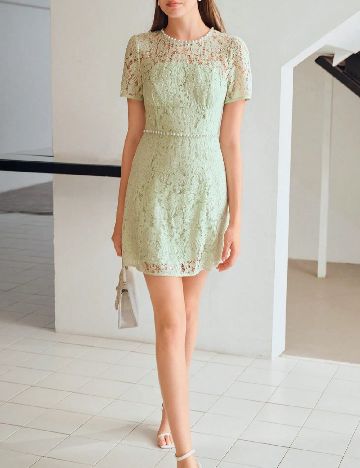 Rochie scurta SHEIN, verde