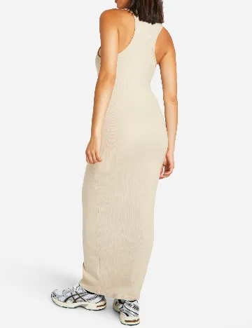 Rochie lunga Boohoo, crem