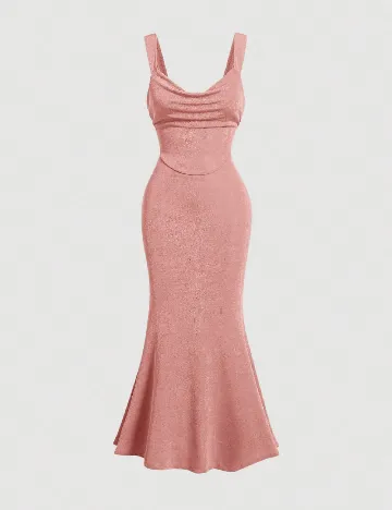 Rochie lunga SHEIN, roz Roz