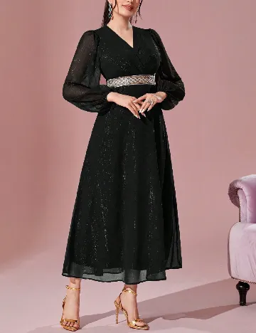 Rochie lunga SHEIN, negru Negru