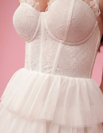 Rochie scurta SHEIN, alb