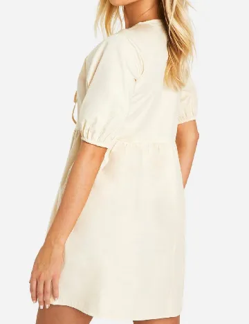 Rochie scurta Boohoo, crem