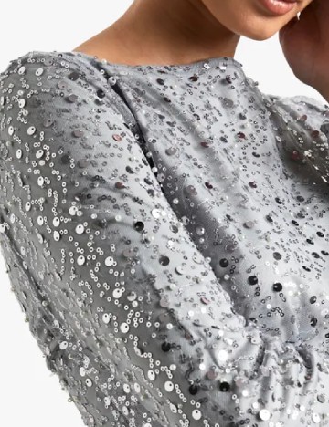 Rochie scurta Boohoo, gri