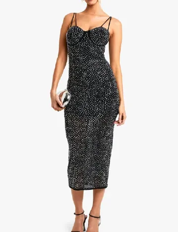 Rochie medie Boohoo, negru