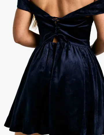 Rochie scurta Boohoo, bleumarin inchis