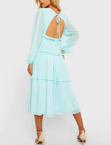 Rochie medie Boohoo, turcoaz