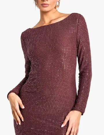 Rochie lunga Boohoo, visiniu