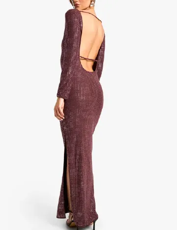 Rochie lunga Boohoo, visiniu