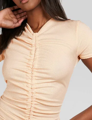 Rochie scurta Boohoo, crem