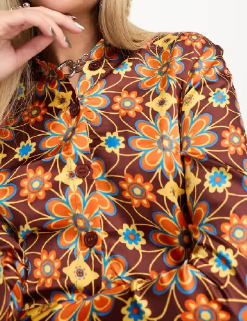 Camasa Heartbreak, floral print Floral print