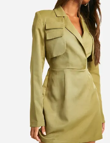 Rochie scurta Boohoo, verde