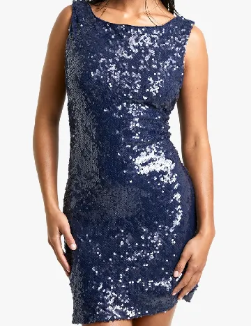 Rochie scurta Boohoo, bleumarin