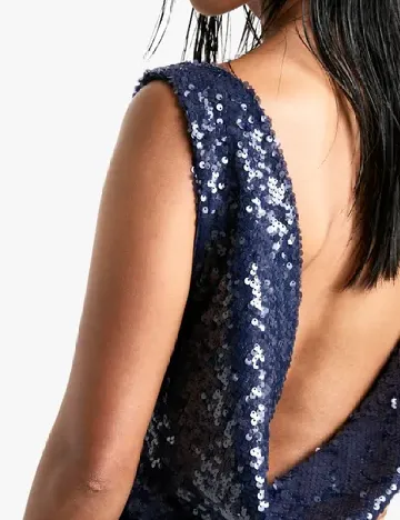 Rochie scurta Boohoo, bleumarin