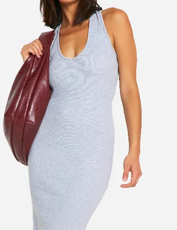 Rochie lunga Boohoo, gri