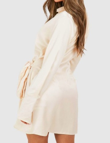 Rochie scurta Boohoo, crem