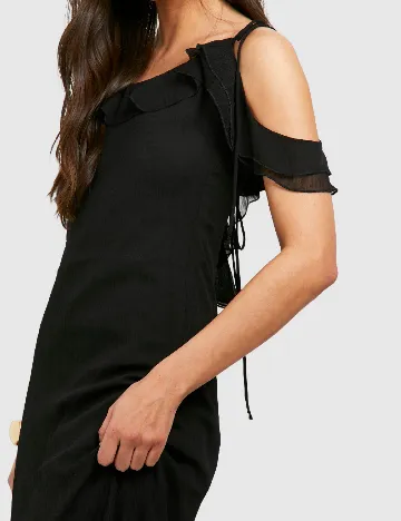 Rochie lunga Boohoo, negru