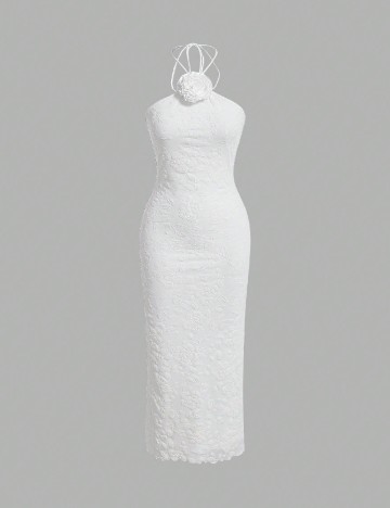 Rochie medie SHEIN, alb