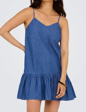 Rochie scurta Only, albastru
