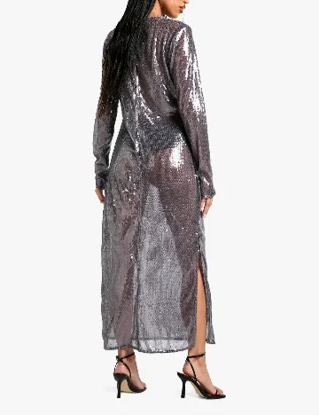 Rochie lunga Boohoo, gri