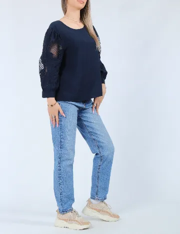 Bluza Vero Moda, bleumarin Albastru