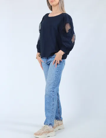 Bluza Vero Moda, bleumarin Albastru