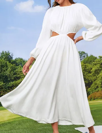 Rochie lunga SHEIN, alb Alb