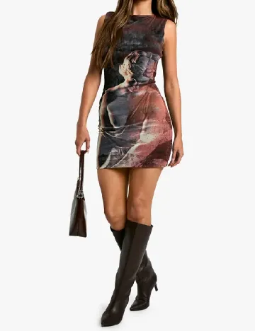 Rochie scurta Boohoo, mix culori