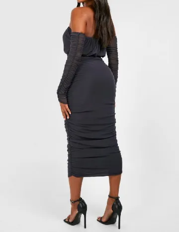 Rochie medie Boohoo, gri