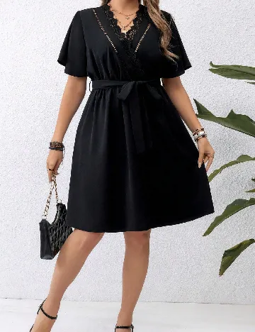 Rochie scurta SHEIN CURVE, negru