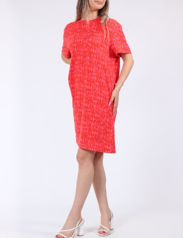 Rochie scurta Pieces, rosu
