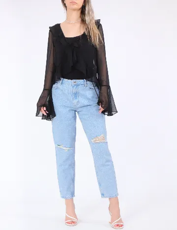 Bluza Pieces, negru