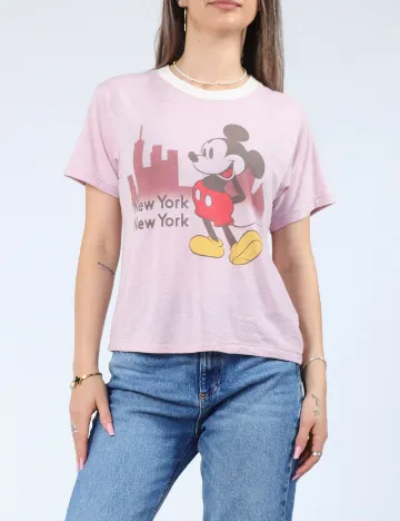 Tricou American Eagle, roz Roz