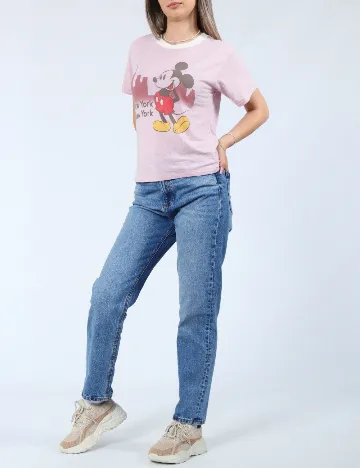 Tricou American Eagle, roz Roz