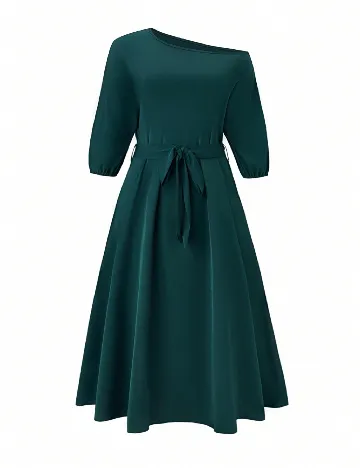 Rochie medie SHEIN CURVE, verde
