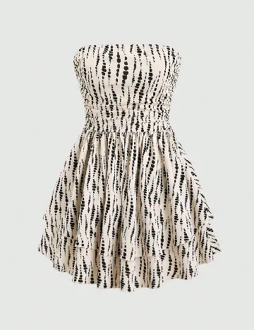 Rochie scurta SHEIN, ecru
