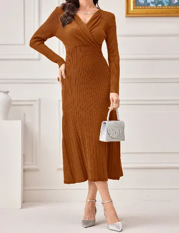 Rochie medie SHEIN, maro Maro