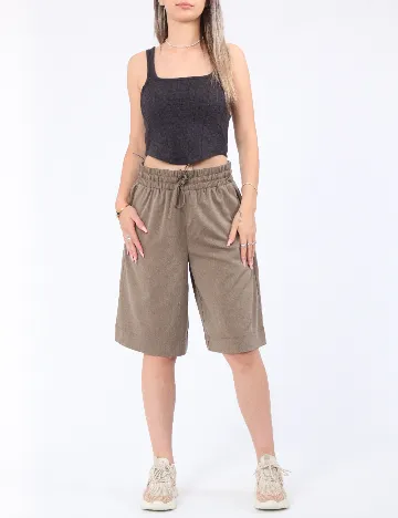 Pantaloni scurti Noisy May, maro Maro