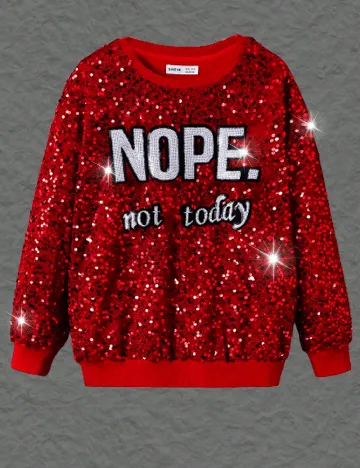 Bluza Shein Kids, rosu