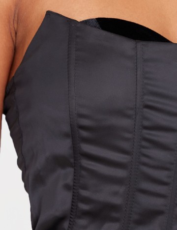 Corset PRETTYLITTLETHING, negru