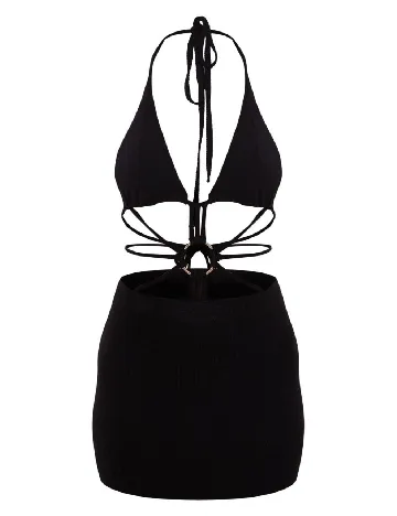 Rochie scurta PRETTYLITTLETHING, negru